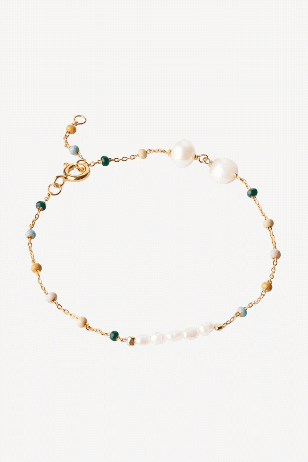 Lola Gold Plated Sterling Silver Bracelet in Dreamy and Pearl