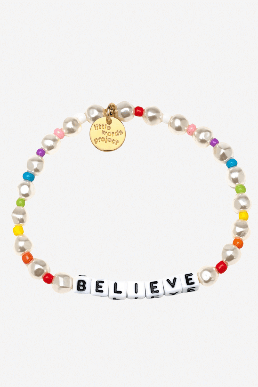 BELIEVE Bracelet in Pearl Rainbow