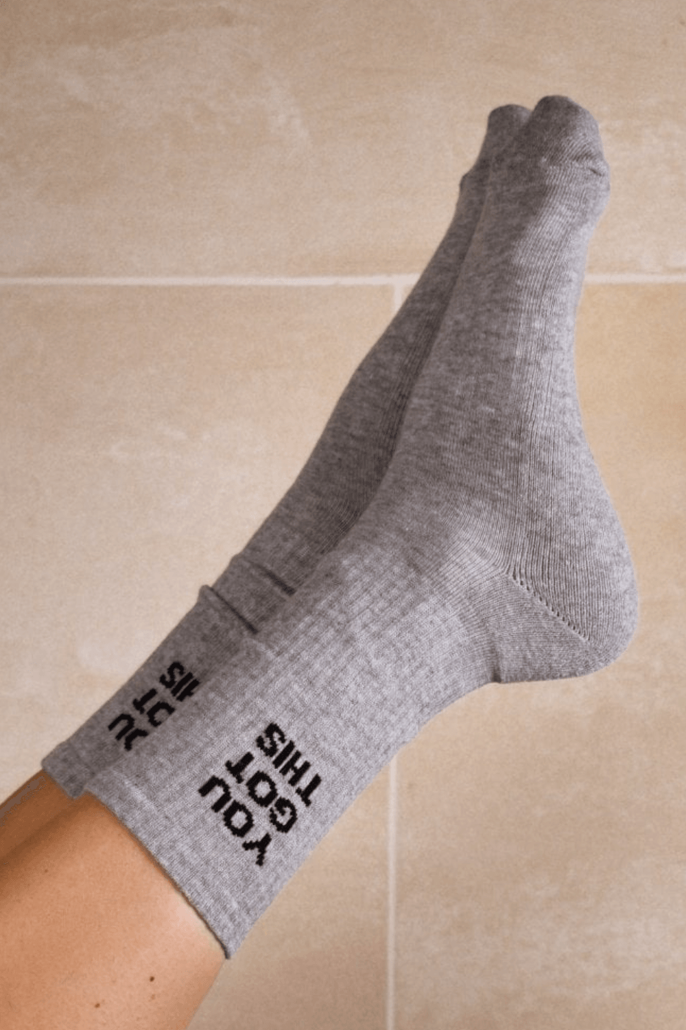 YOU GOT THIS Socks in Slate