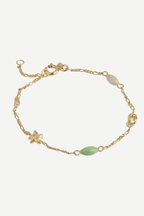Oceania Bracelet in Dusty Green/Light Peach