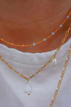 Lola Gold Plated Sterling Silver Necklace in Breezy