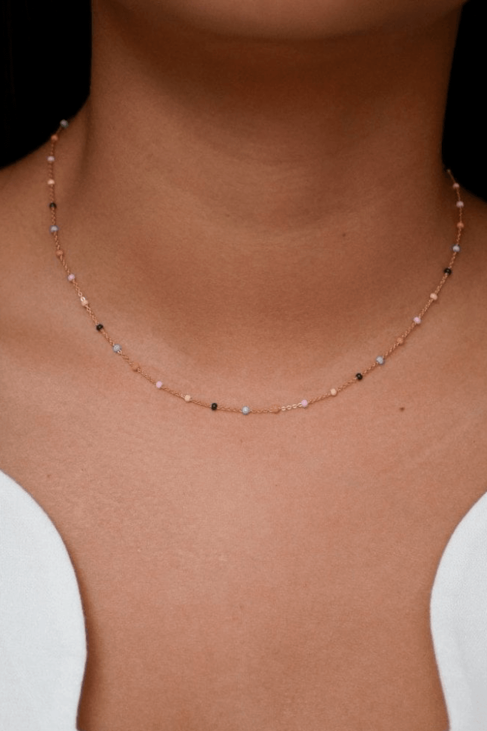 Lola Gold Plated Sterling Silver Necklace in Dreamy