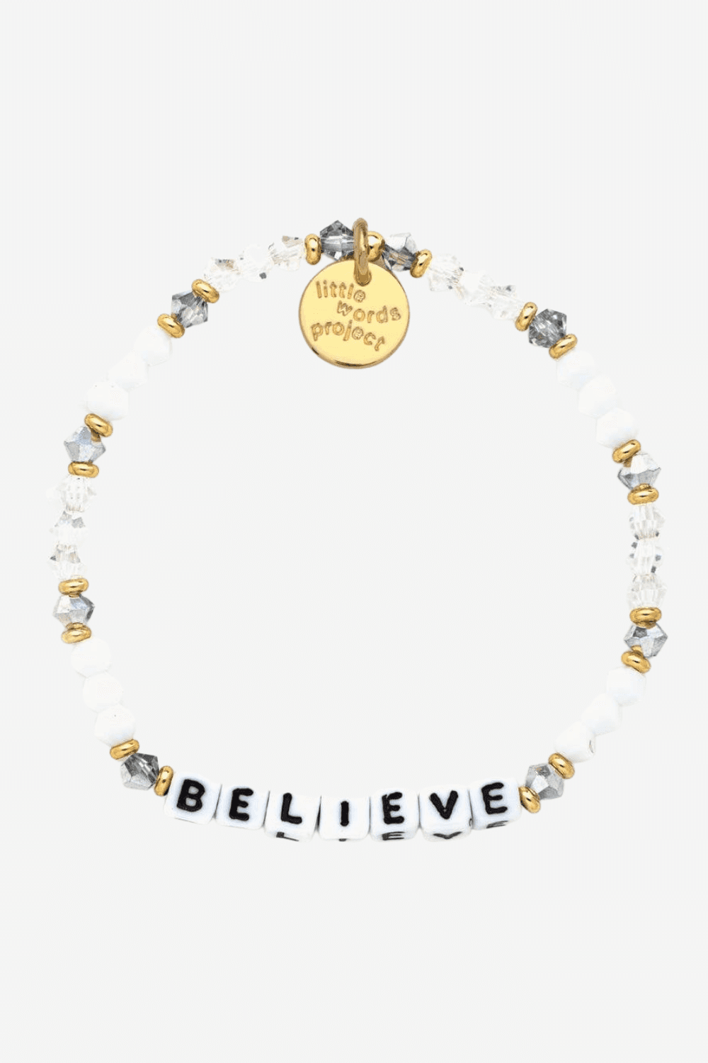 BELIEVE Bracelet in Empire/White