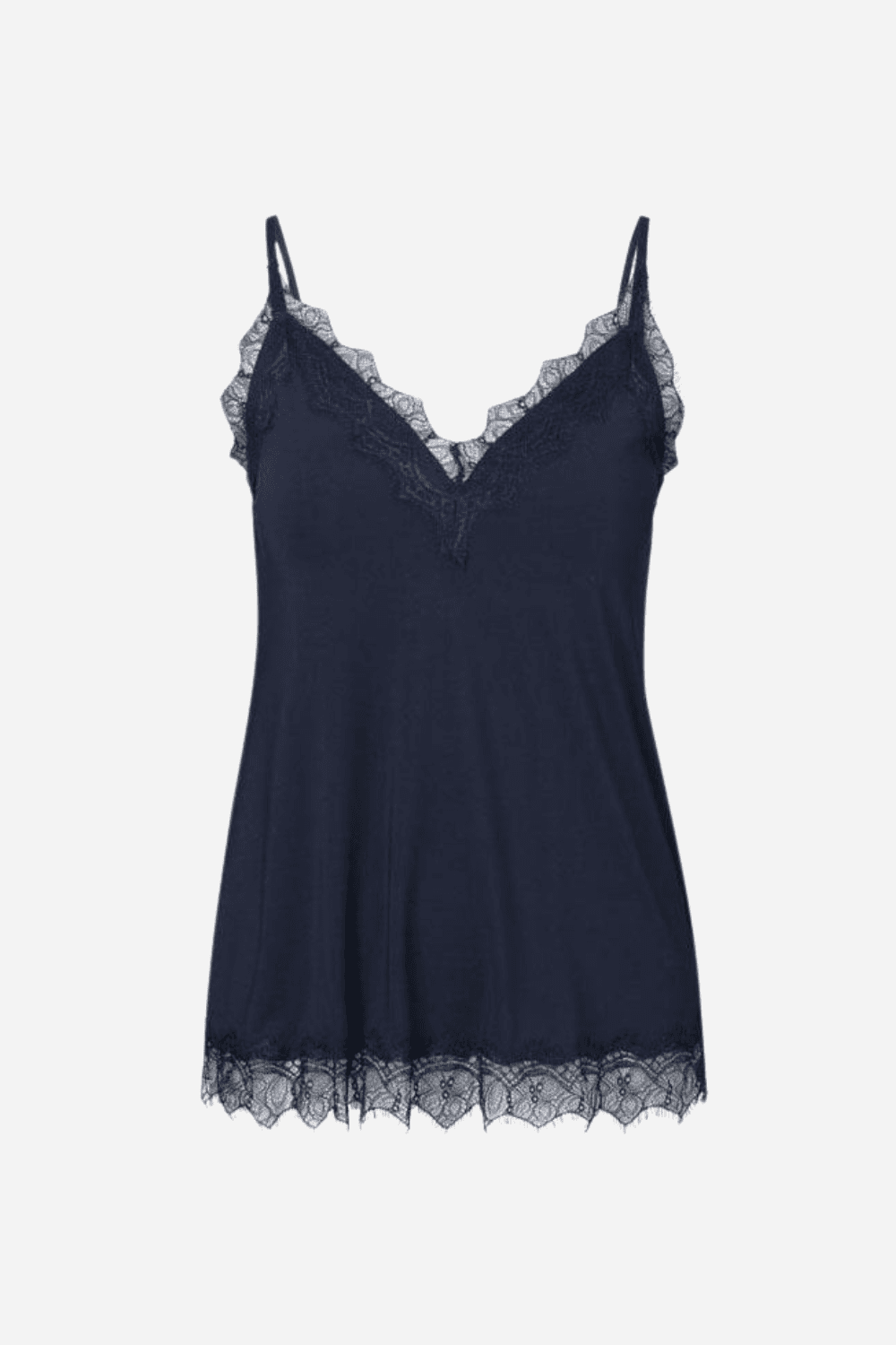 Strap Lace Billie Top in Dark Blue