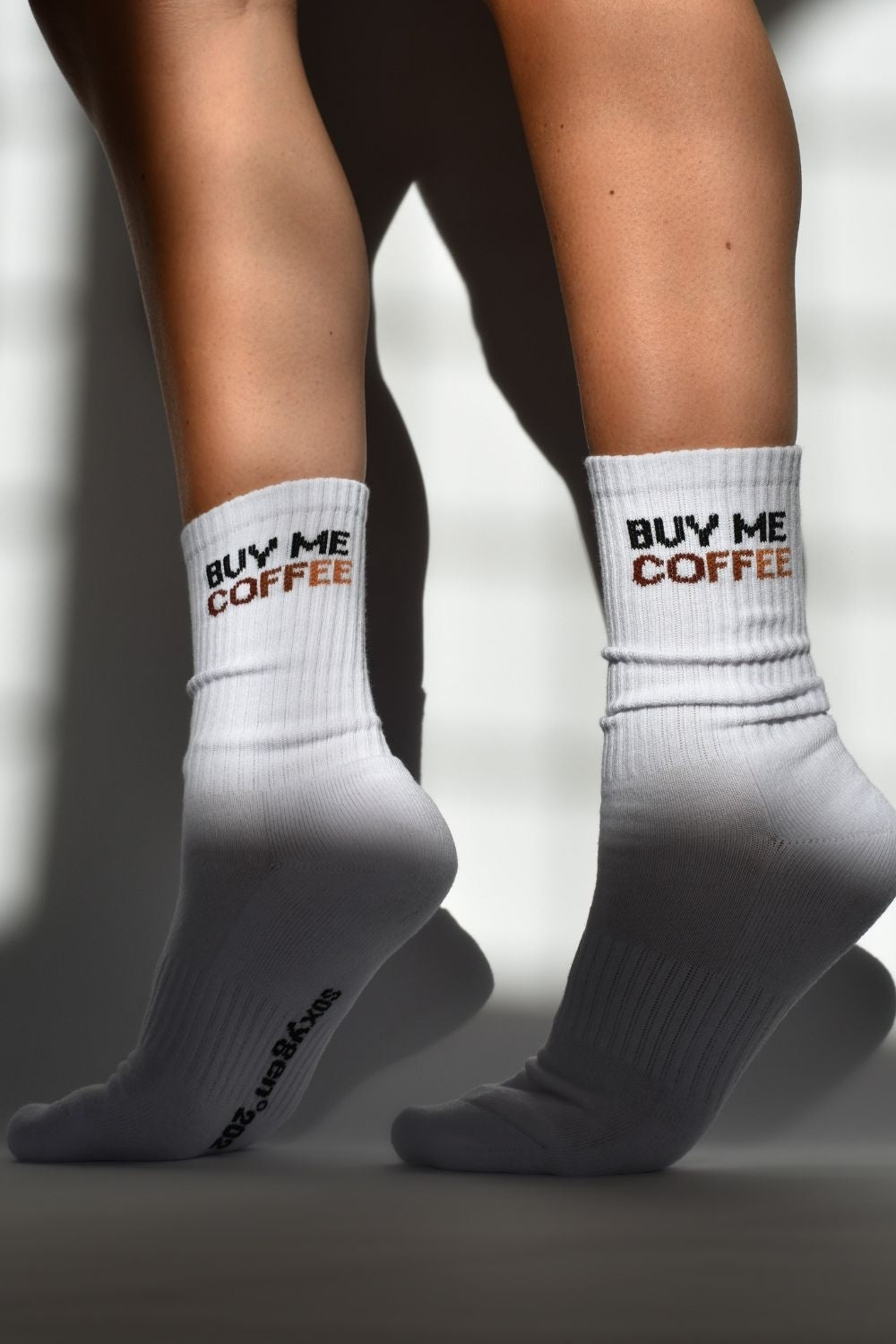 BUY ME COFFEE Socks in Ombre