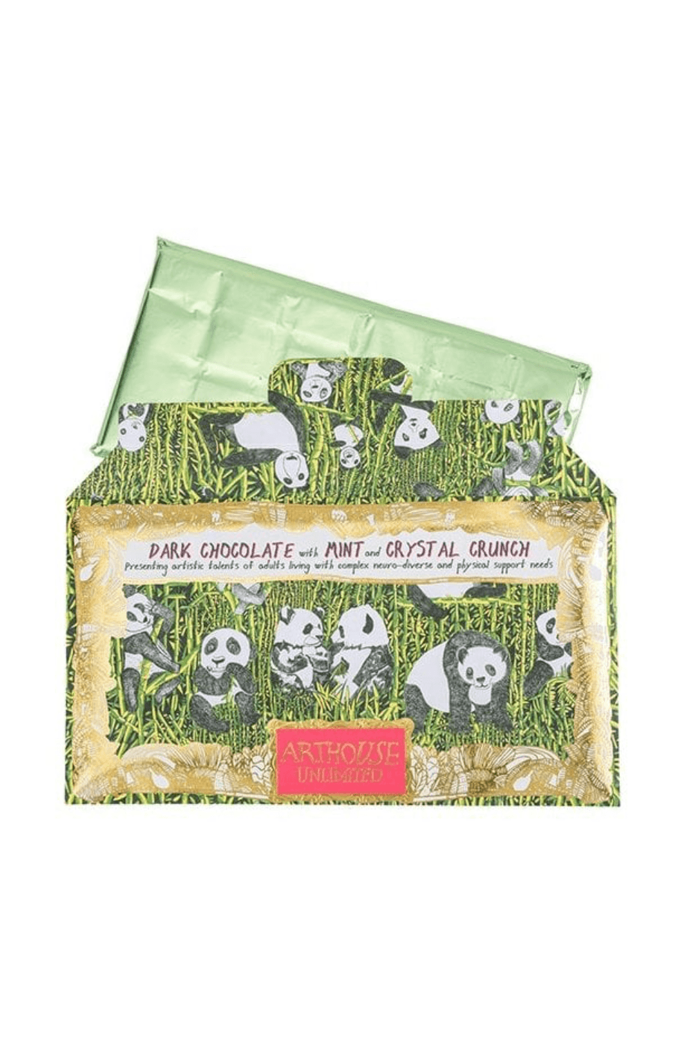 Dark Chocolate Infused with Mint Oil - Pandas