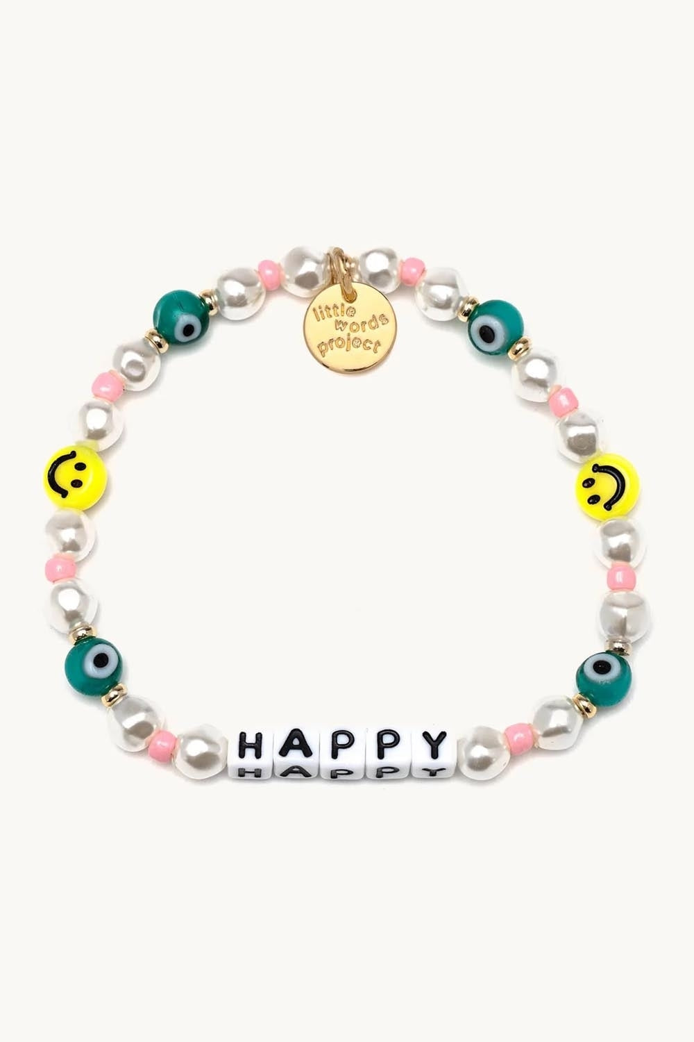 HAPPY EVIL EYE Bracelet in Pearl