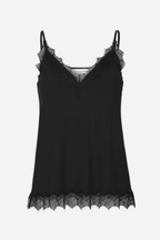 Strap Lace Billie Top in Black