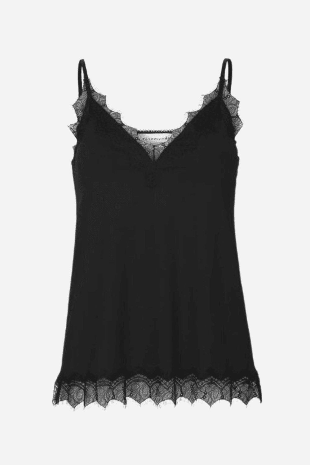 Strap Lace Billie Top in Black