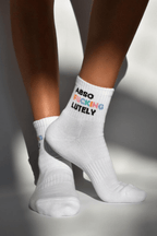 ABSO FUCKING LUTELY Mini Socks in Frost