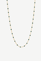 Enamel Copenhagen Lola Necklace in Petrol Green