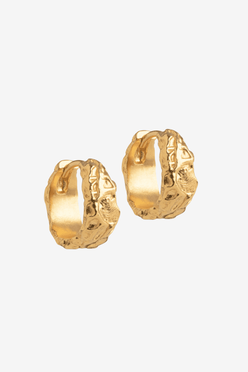 Nela Gold Plated Sterling Silver Hoops