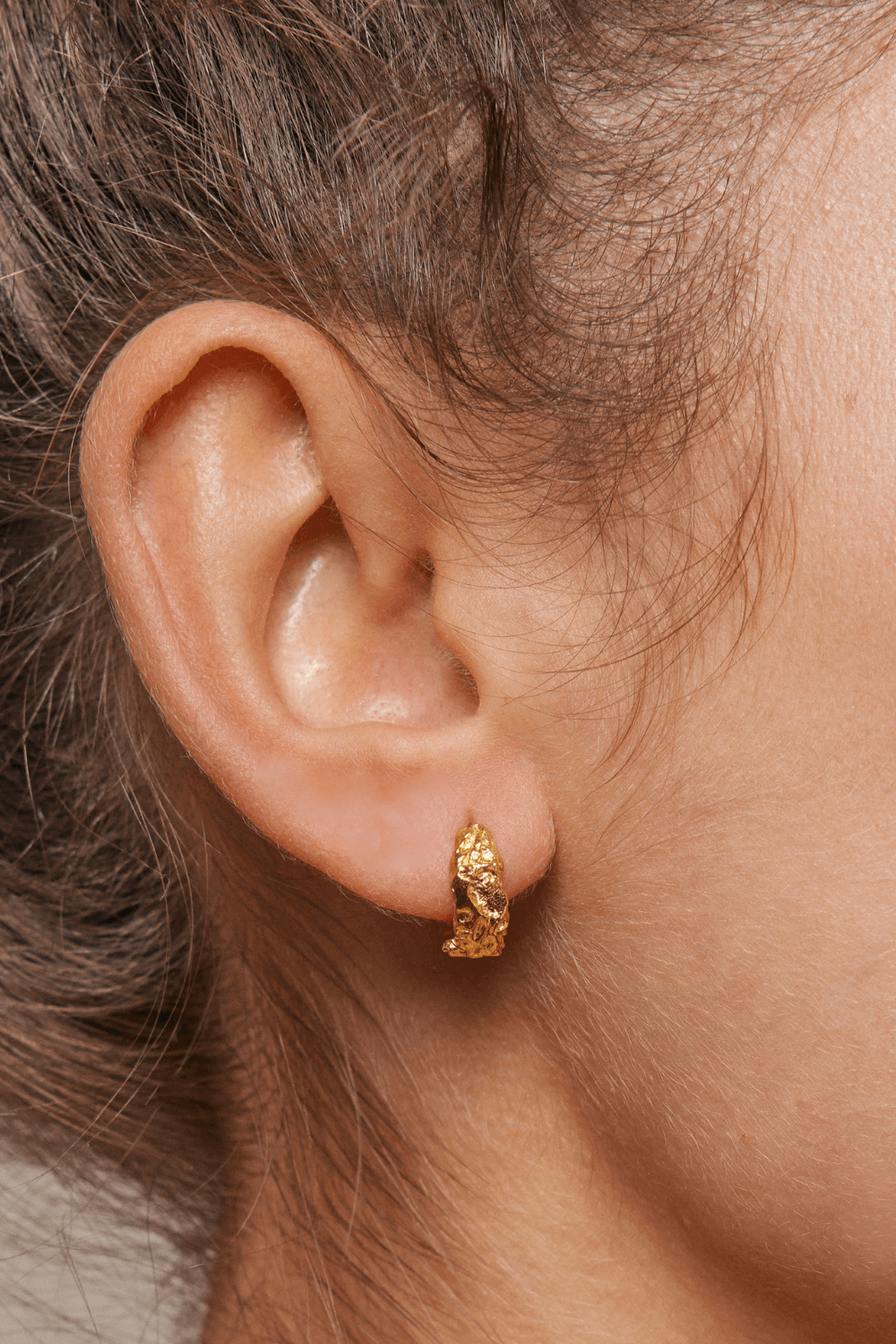 Nela Gold Plated Sterling Silver Hoops