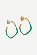 Sway Hoops in Petrol Green