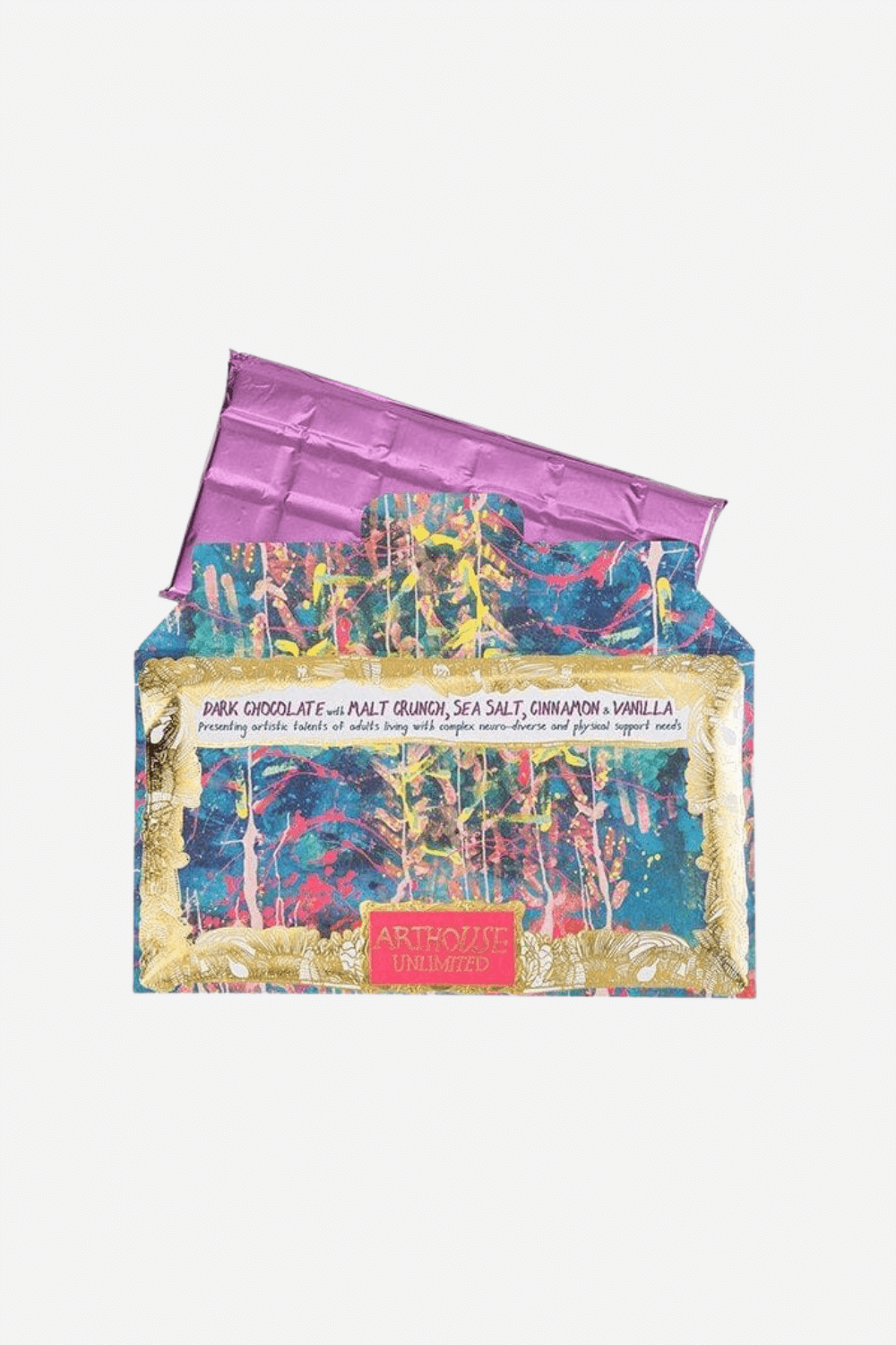 Dark Chocolate with Sea Salt and Crispy Crunch - Underwater Design