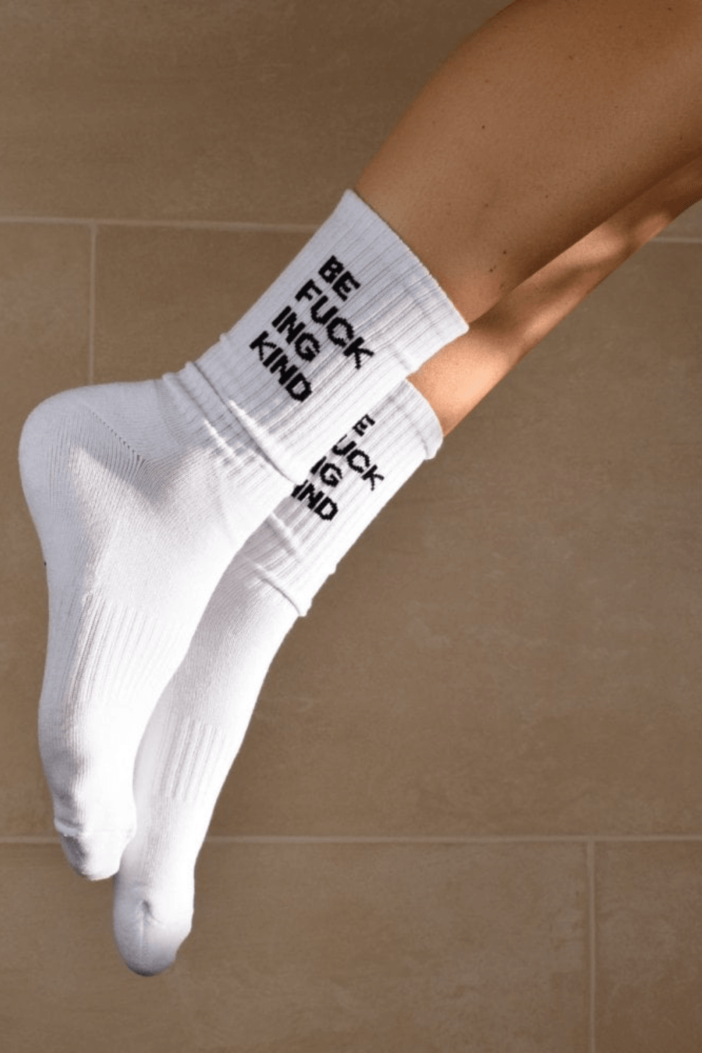 BE F*CK!NG KIND Socks in Frost