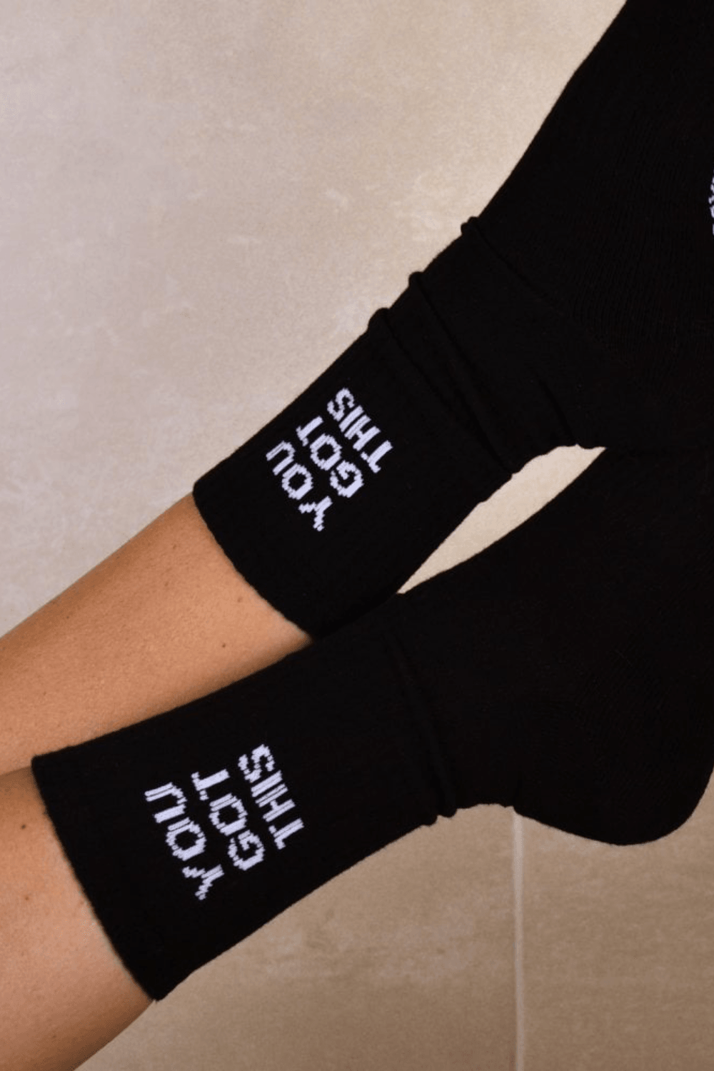 YOU GOT THIS Socks in Jet