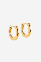 Chunky Classic Gold Plated Sterling Silver Hoops