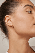 Chunky Classic Gold Plated Sterling Silver Hoops
