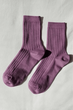 Her Socks in Orchid