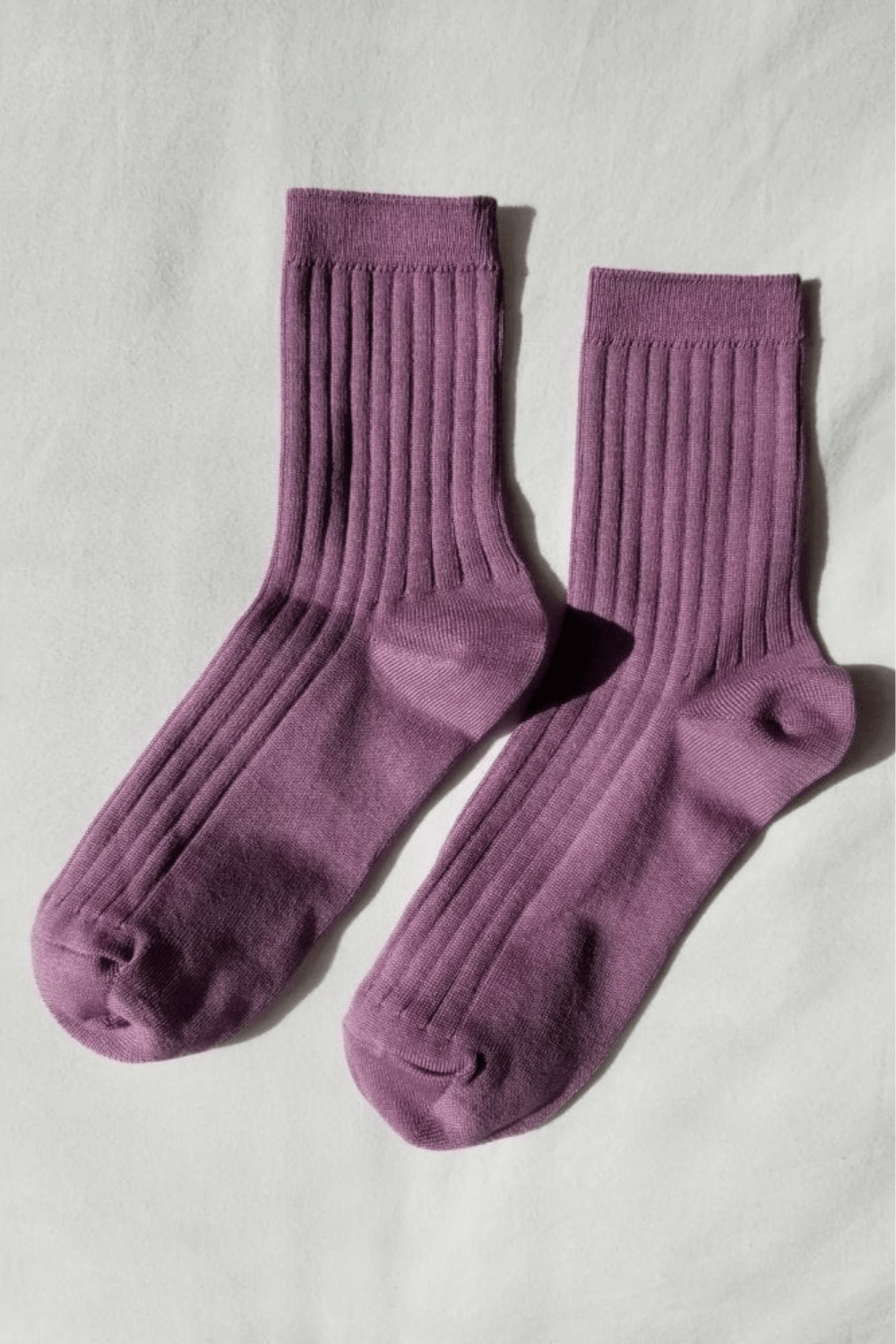 Her Socks in Orchid