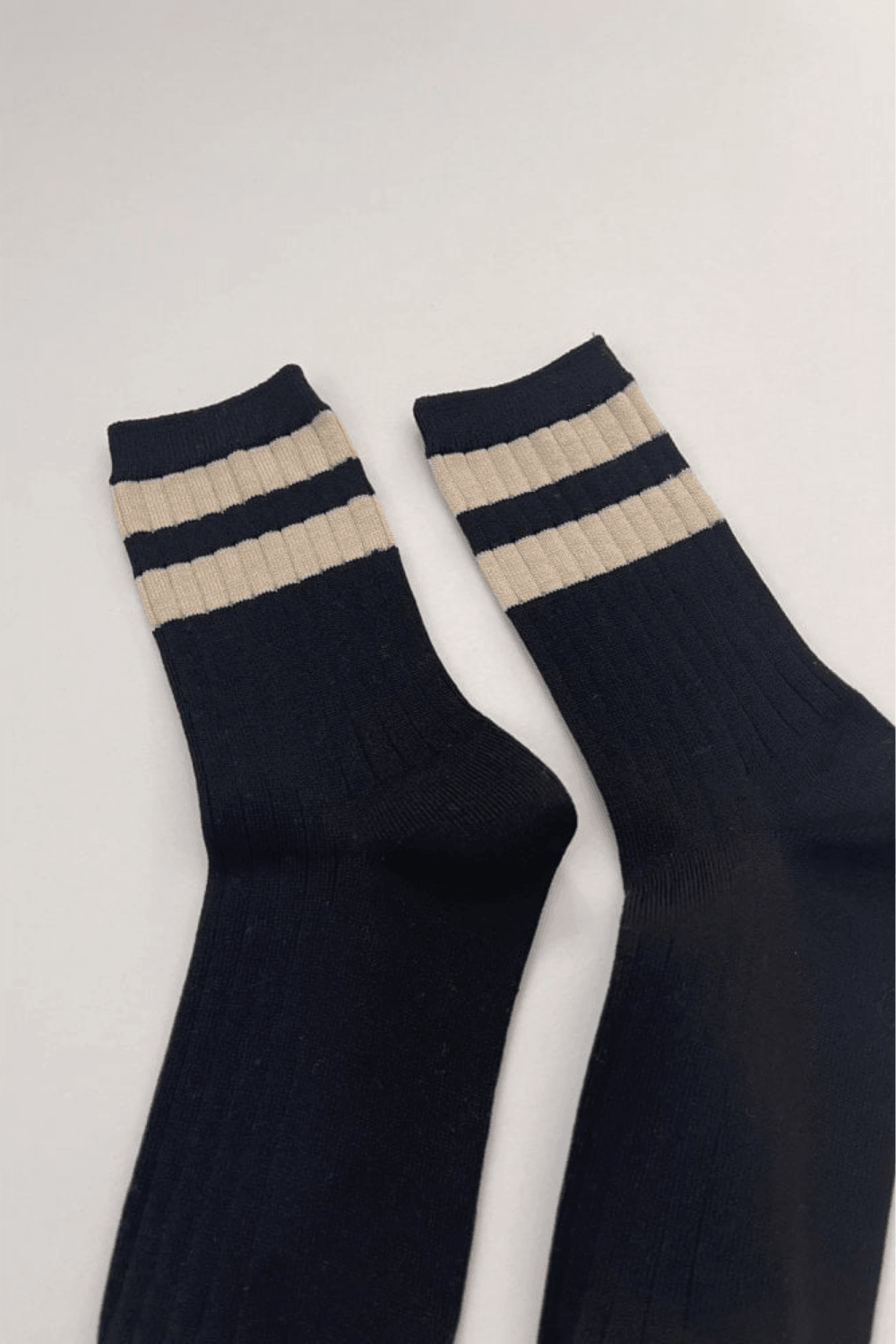 Her Varsity Socks in Black