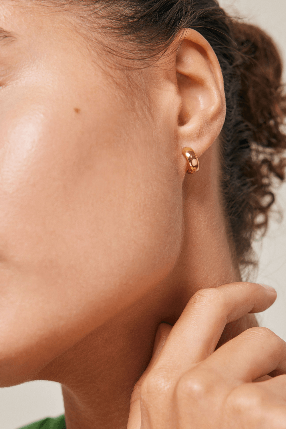 Classic Wide Gold Plated Sterling Silver Hoops