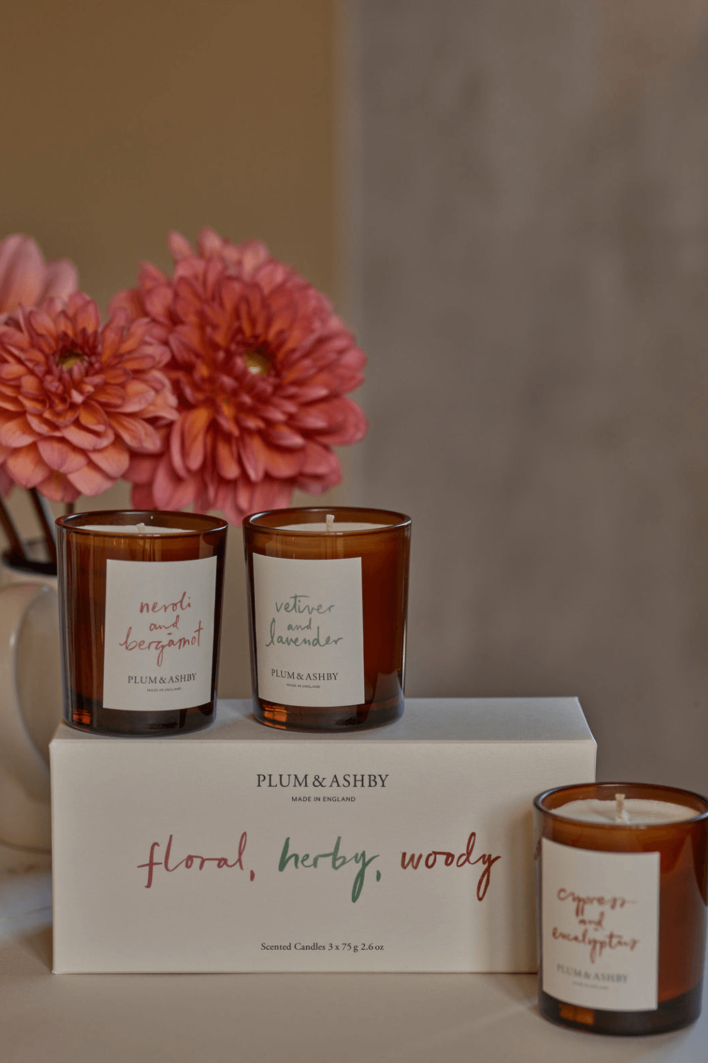Floral, Herby and Woody Votive Candle Pack