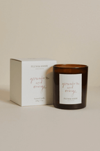 Geranium and Orange Candle