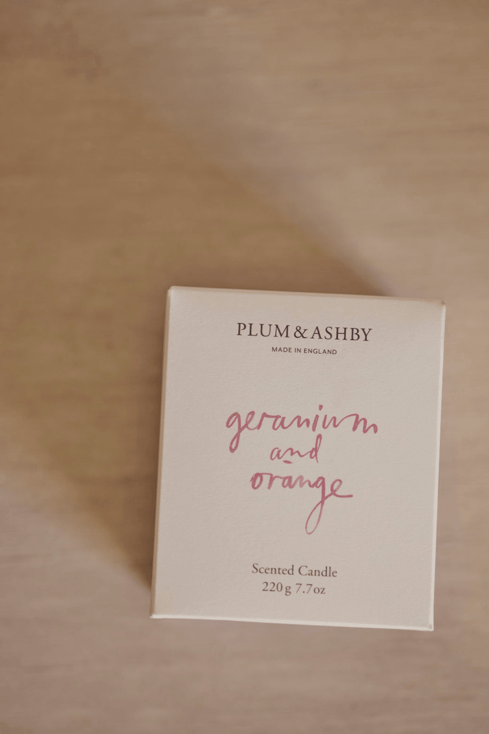 Geranium and Orange Candle