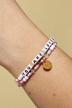 YOU ARE LOVED Bracelet - White/Cupid