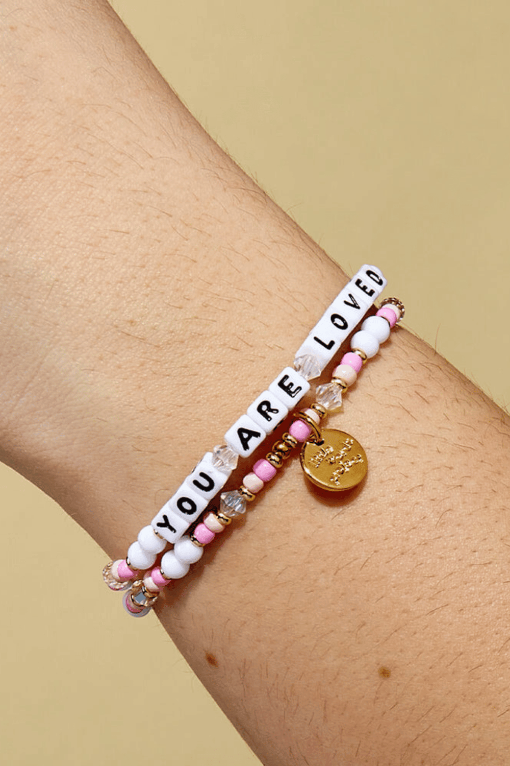 YOU ARE LOVED Bracelet - White/Cupid