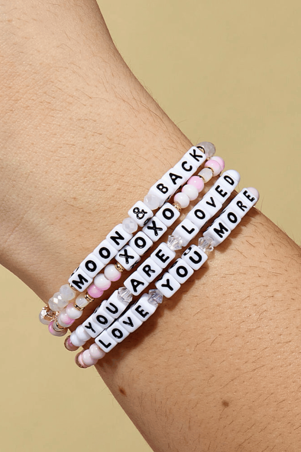 YOU ARE LOVED Bracelet - White/Cupid