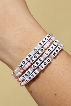 MOON & BACK Bracelet - White/Darling