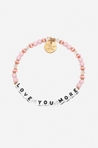 LOVE YOU MORE Bracelet - White/Rose Petals