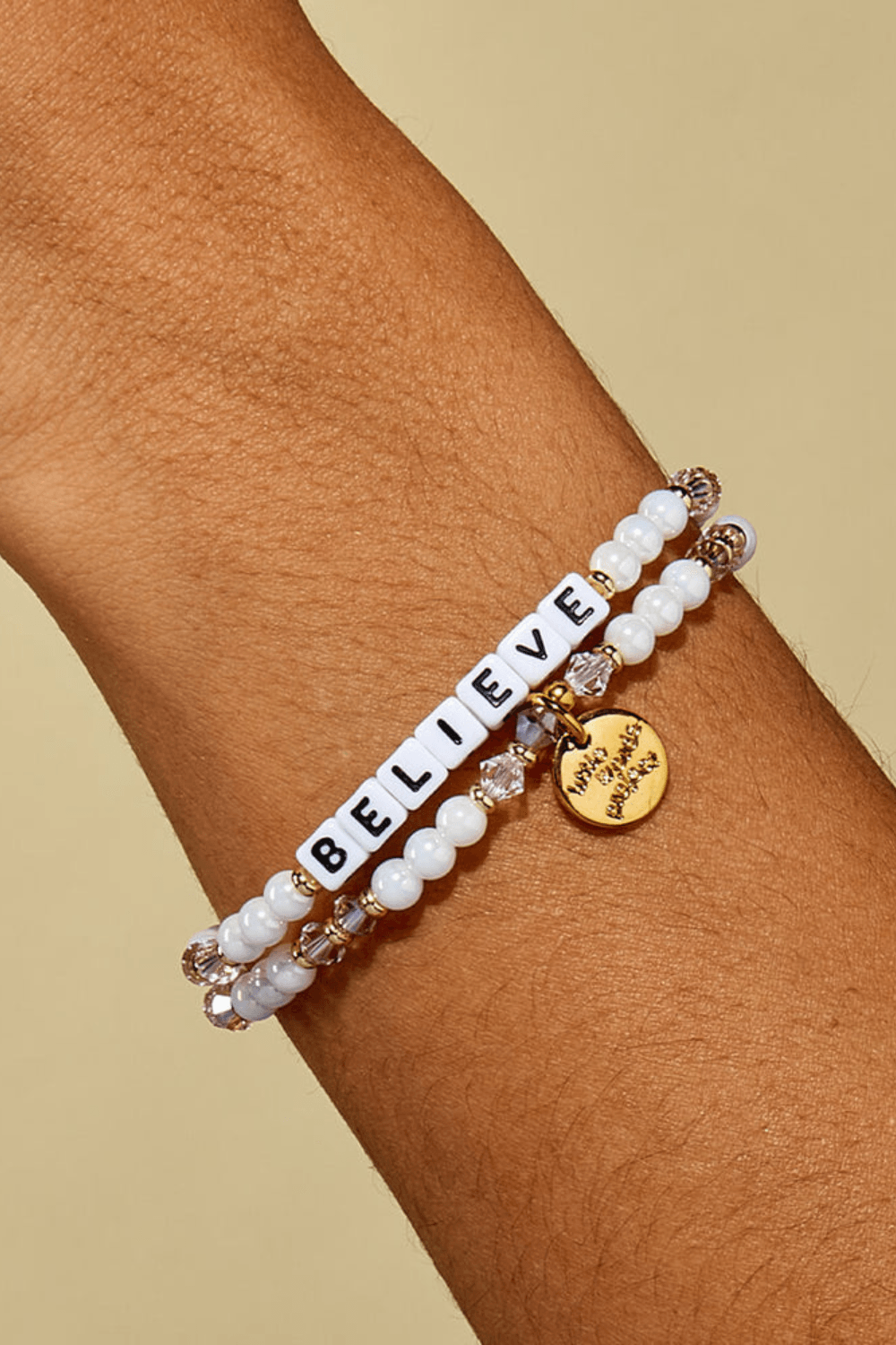 BELIEVE Bracelet - White/Bubble Bath