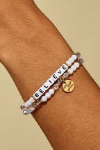 BELIEVE Bracelet - White/Bubble Bath