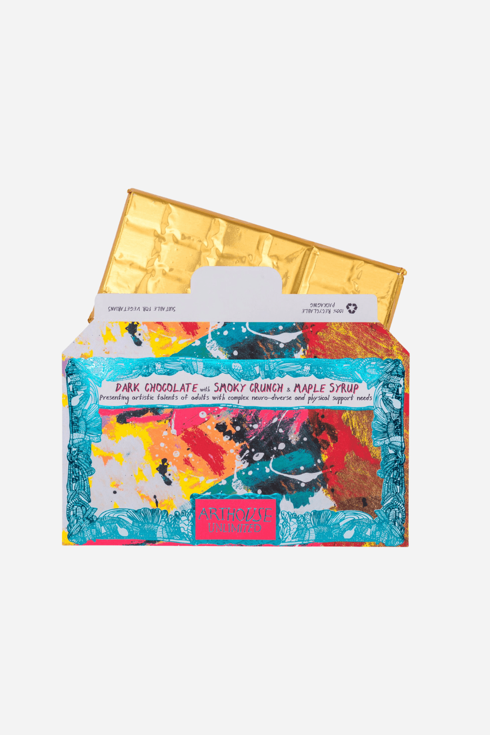 Chocolate Bar - Adventurous Dark Chocolate with Smoky Crunch