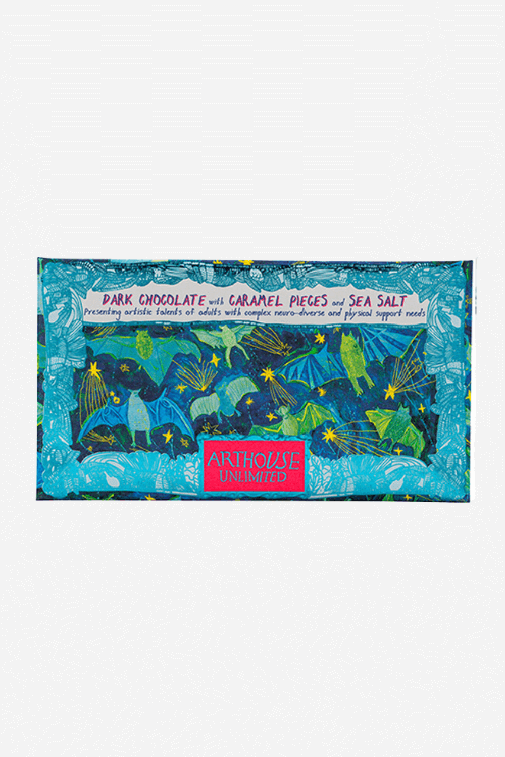 Chocolate Bar - Bat Mates Dark Chocolate with Caramel and Sea Salt