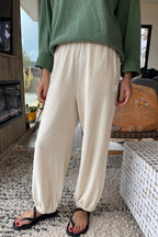 French Terry Balloon Pants in Naturel
