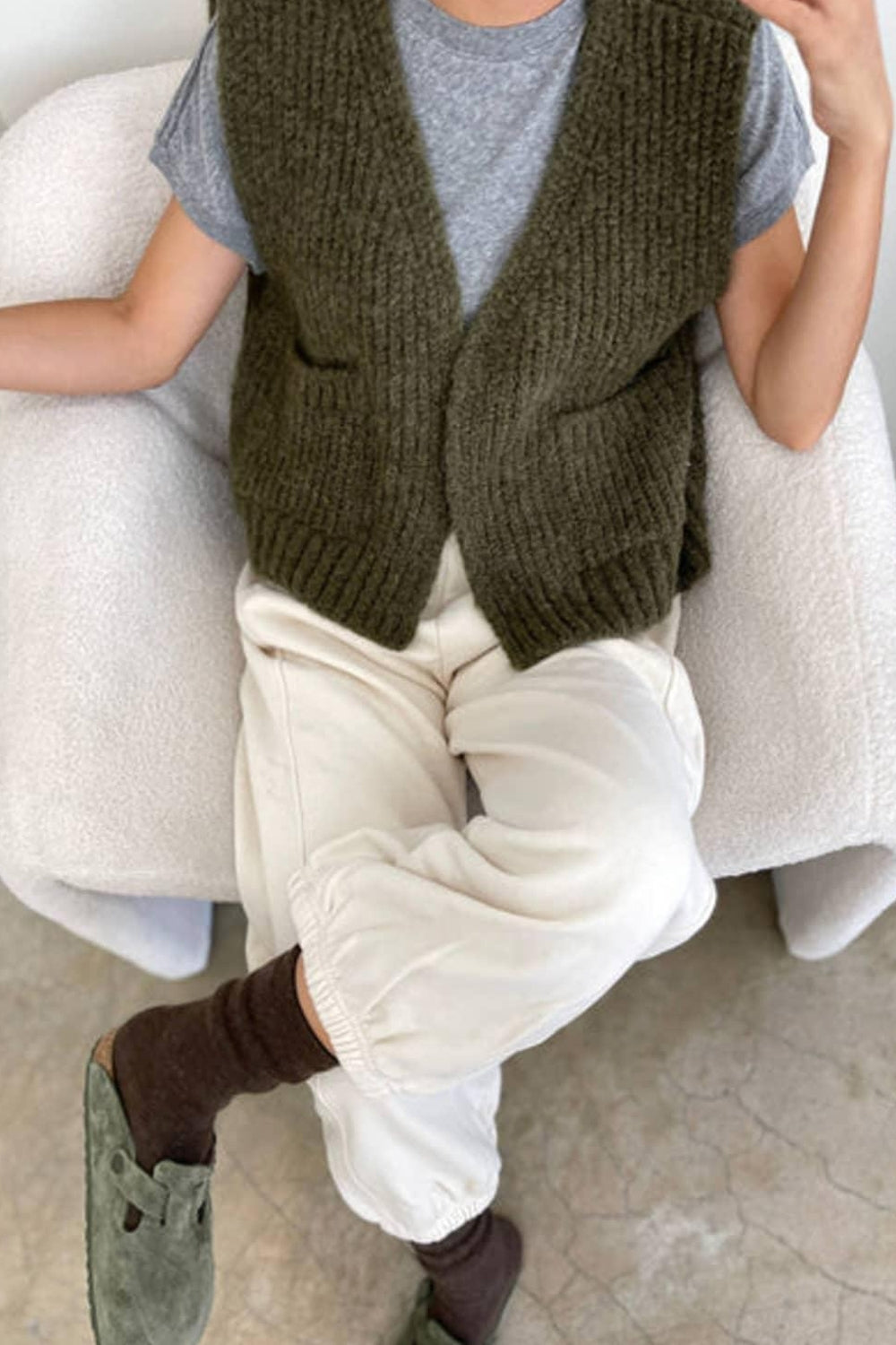 French Terry Balloon Pants in Naturel