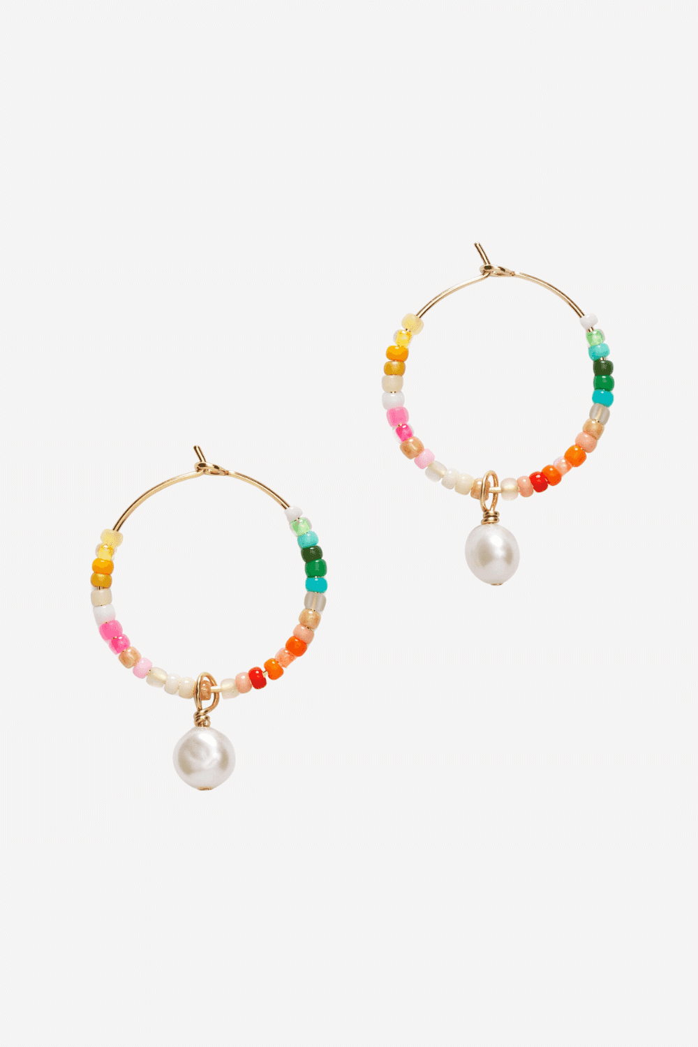 Rainbow Nomad Hoop in Gold
