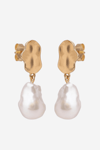 Alua Gold Plated Sterling Silver and Pearl Earrings