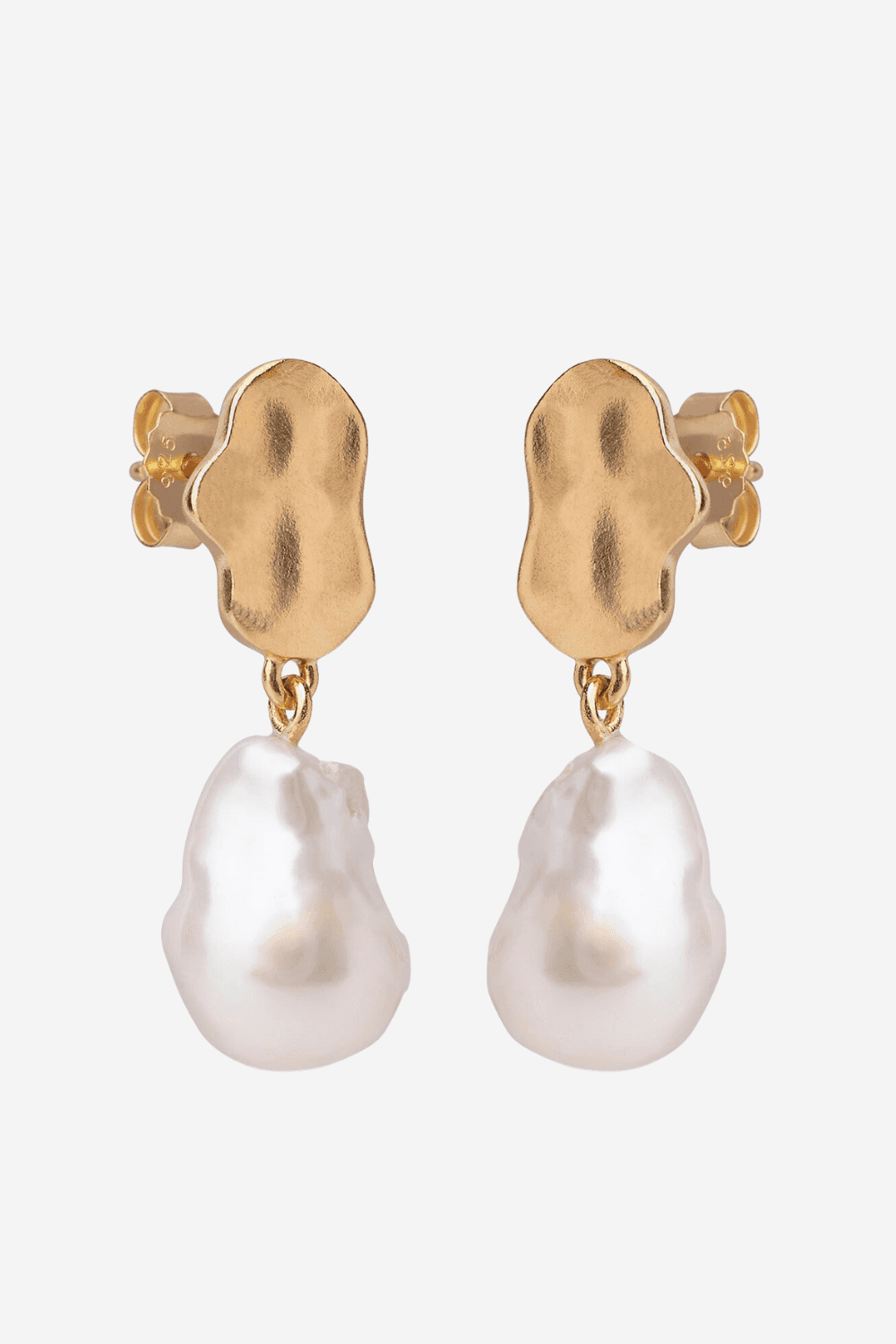 Alua Gold Plated Sterling Silver and Pearl Earrings