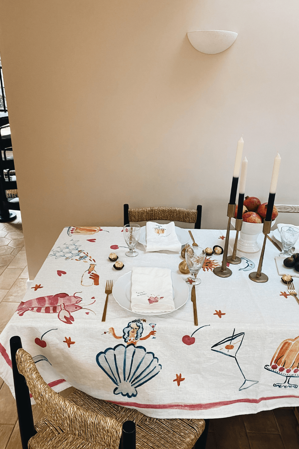 The Tower and Oyster Cheers Napkin Set
