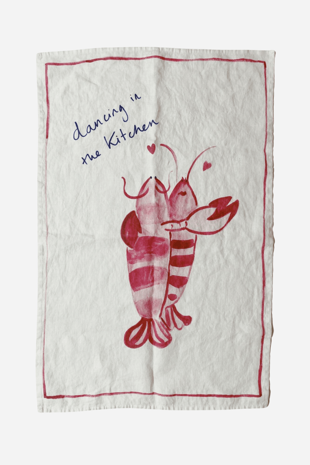 Kitchen Dancing Linen Tea Towel