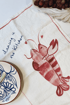 Kitchen Dancing Linen Tea Towel