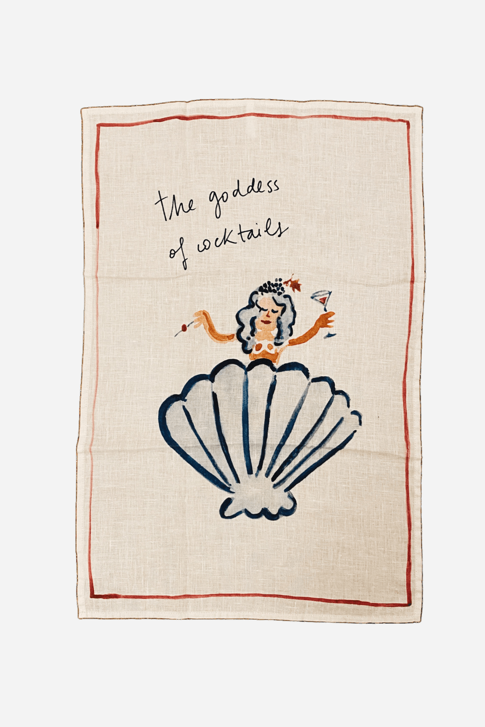 Goddess of Cocktails Tea Towel