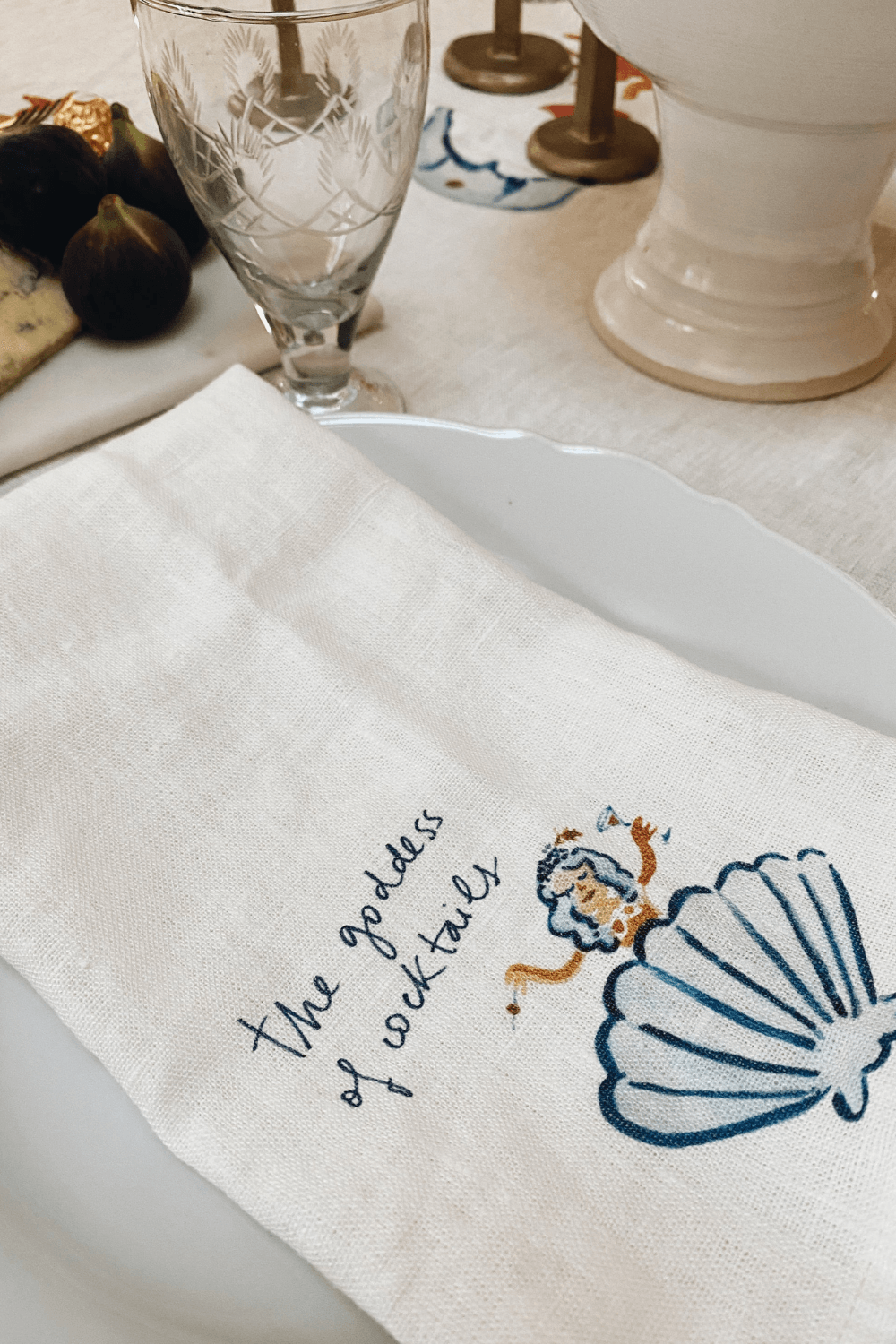 Goddess of Cocktails Tea Towel