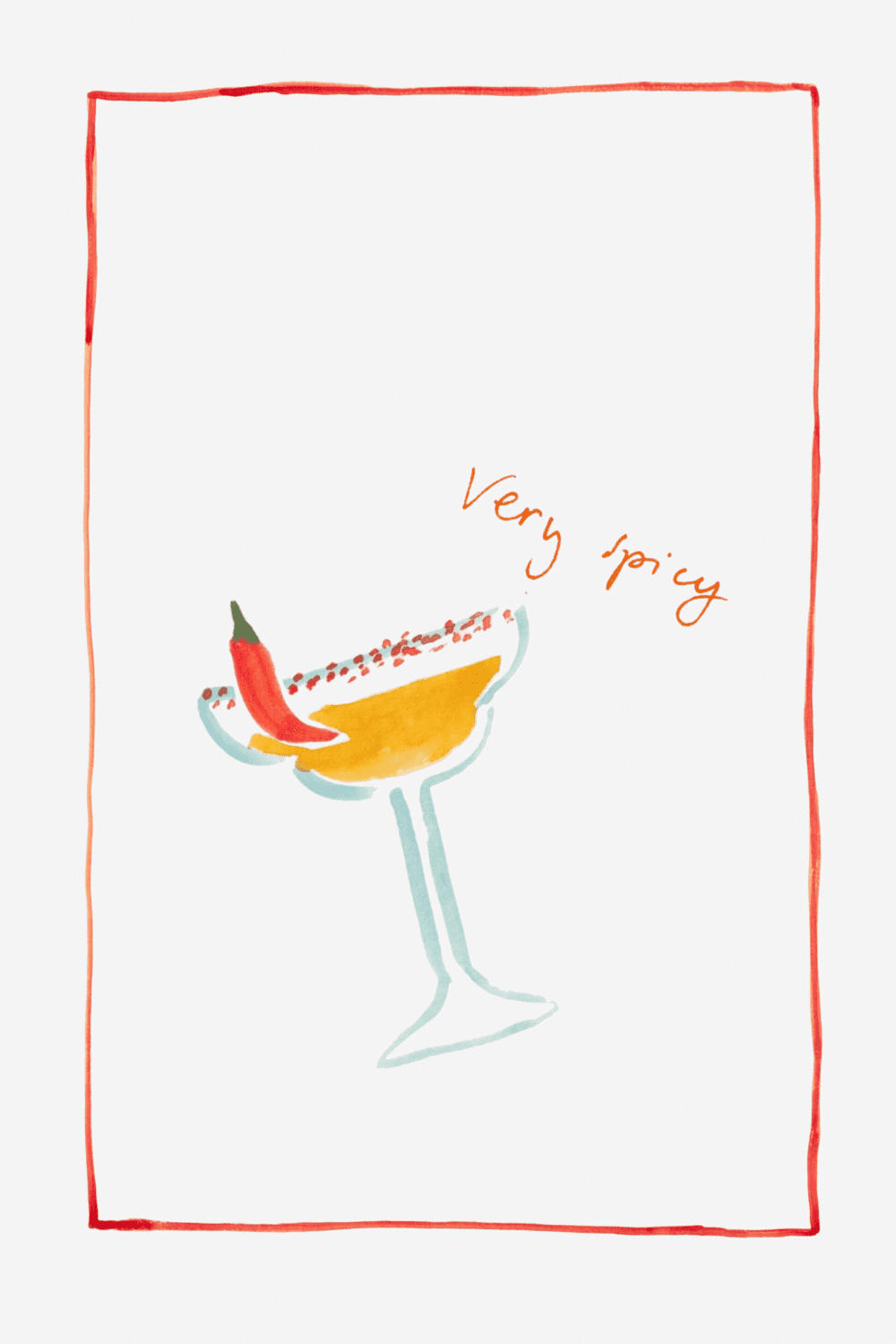 Very Spicy Tea Towel